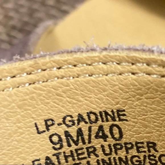 Lucky Brand Sandals Gadine Espadrille  Suede Tan Buckle Flats Women'sSize 9M - Picture 10 of 11